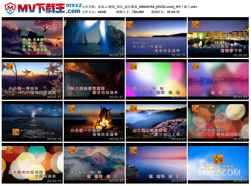 沈凌云-踏浪_国语_流行歌曲_MB205154
